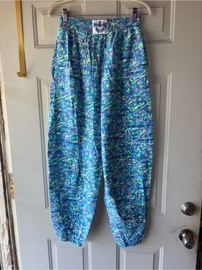 International Baggyz vintage 80’s splatter print pants size L